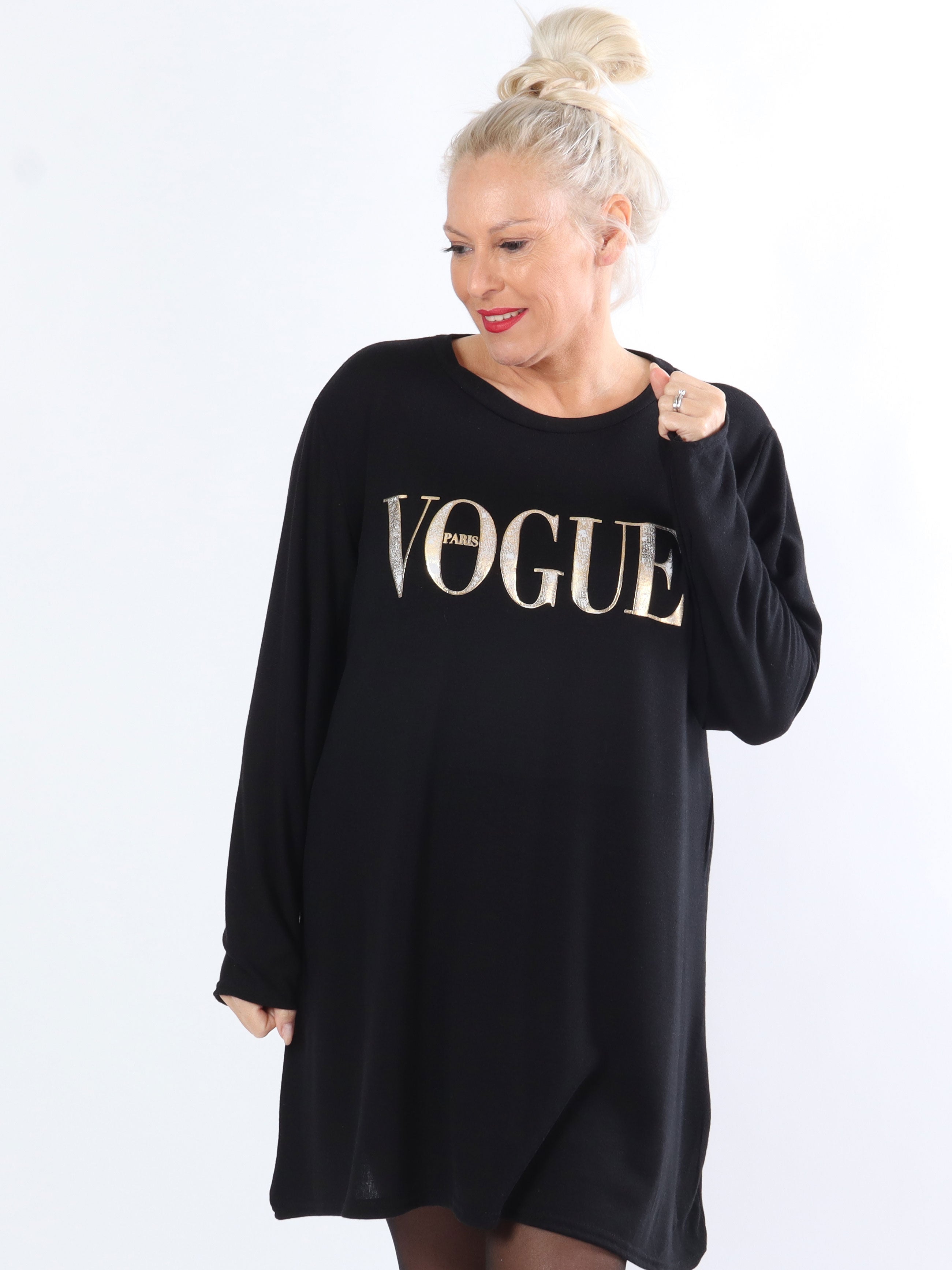 Nerea - Lätt plus size-stickning med skrift